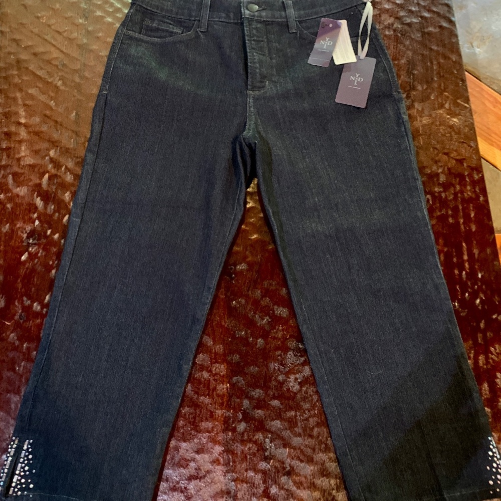 NWT NYDJ Not Your Daughters Jeans Ariel Crop Jeans Original Slimming Fit Size 8